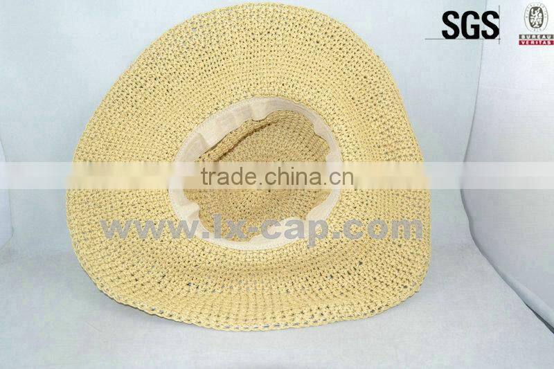 hand made floppy wholesale paper straw hat