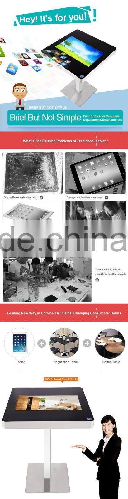 Digital Media Interactive Multi Touch Screen Bar Table, catering design table, small conference table