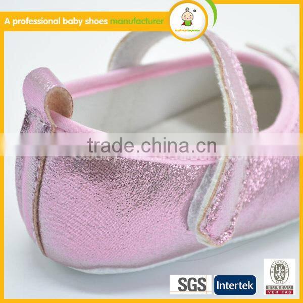 High quality lovely baby girl pu leather shoes cheap fancy beautiful baby girl leather school shoes