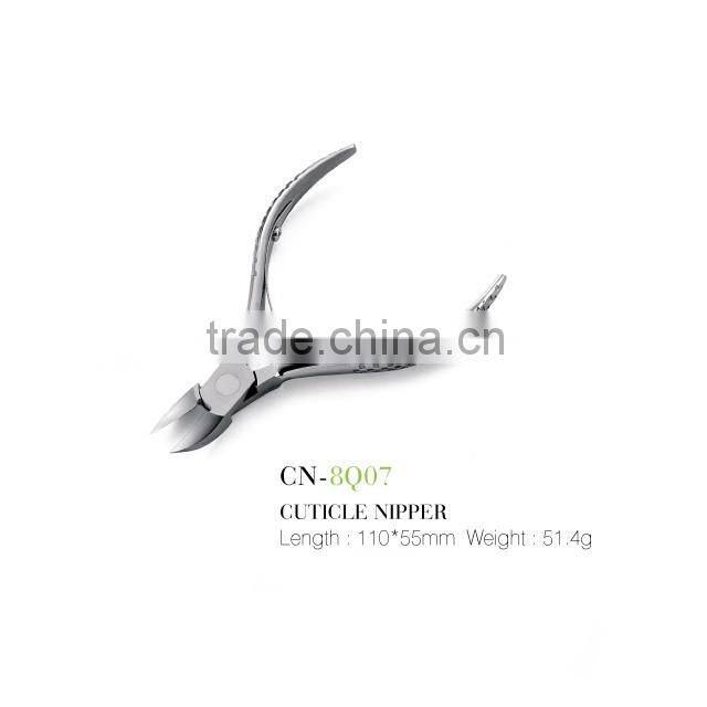Durable stainless steel mirrored cuticle nipper