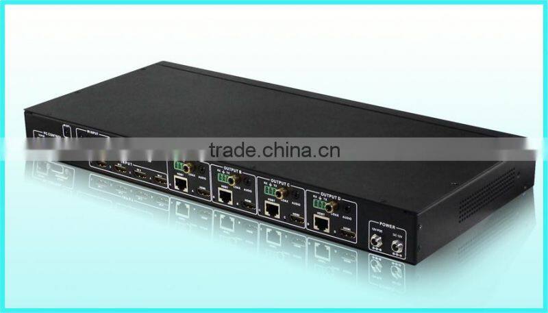 Professional HDBaseT 4x4 HDMI Matrix over CAT5e/6/7