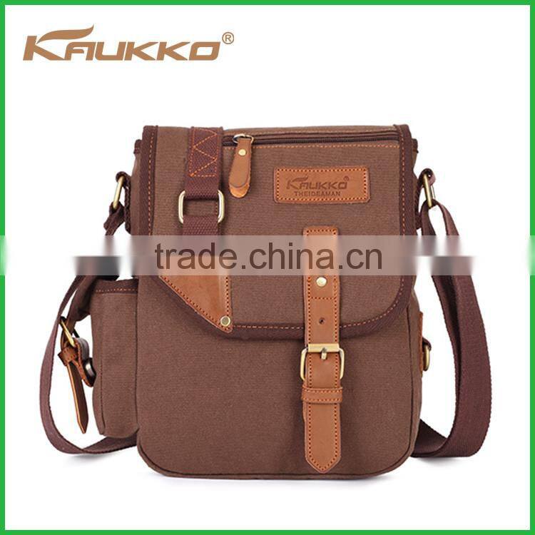 Hot selling canvas shoulder messenger bag with cheap price