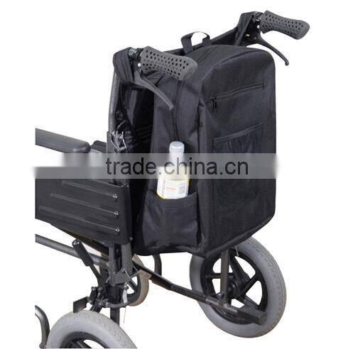 Guangzhou Supplier Large Storage Luxury Wheel Chair Bag Mesh Side Pocket Power Electric Wheelchair Bag