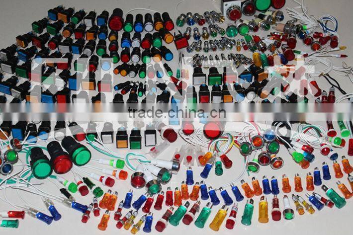 FILN 10mm plastic Green 220V, 100pcs per bag indication lamp