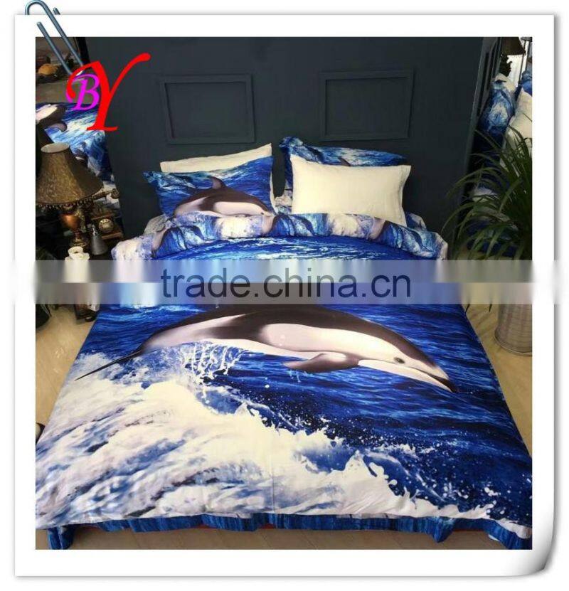 100% Cotton 3D Reactive Printed Bedding Sets