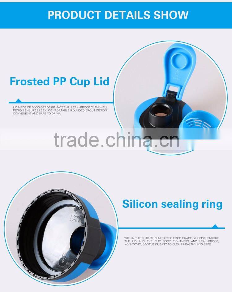 600ml Plastic Mineral School Travel Cycling Cups Water Bottle