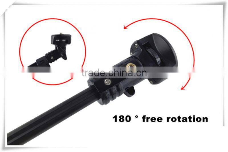 Telescopic Selfie Pole W/ Detachable Wireless Shutter Release & Clip Mount Holder For iPhone Andrpid Phones