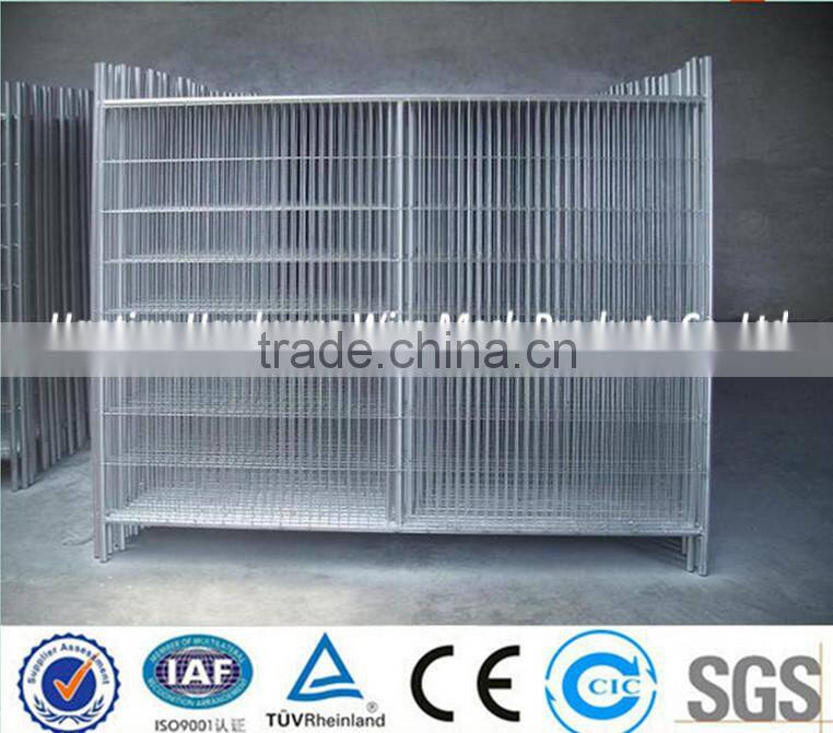 temporary metal fence/hot dipped galvanized welded wire mesh fence with pipe frame
