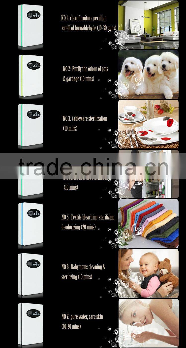 500mg portable ozone generator air purifier/ionic air purifier ozone