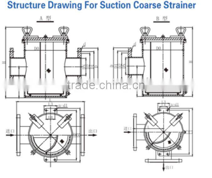 Marine seawater filter