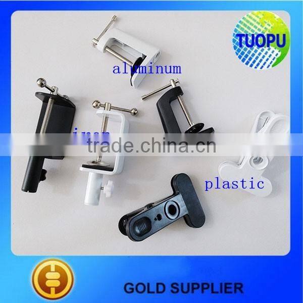 China customized aluminum laptop table clamps,aluminum table clamps for light
