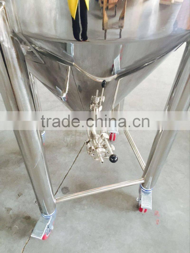 120L stainless steel Jacket conical beer fermenter