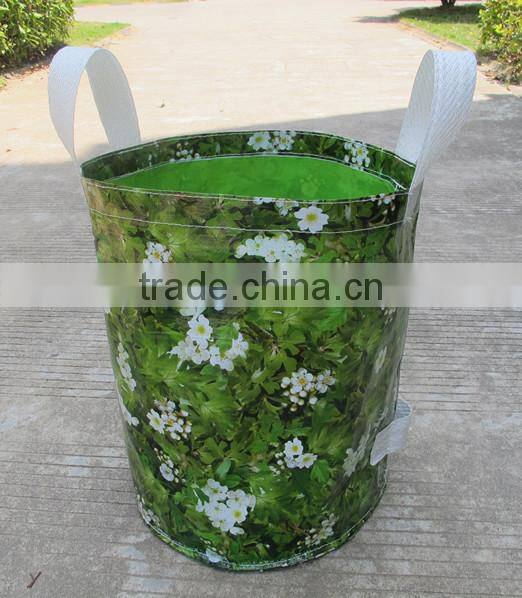 standing pp garden bag with 3 handles