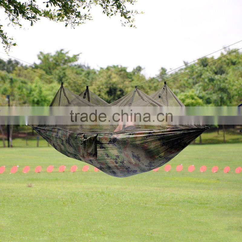 2017 Hot Sale Parachute Screen Hammock with Canopy for Outdoor Camping