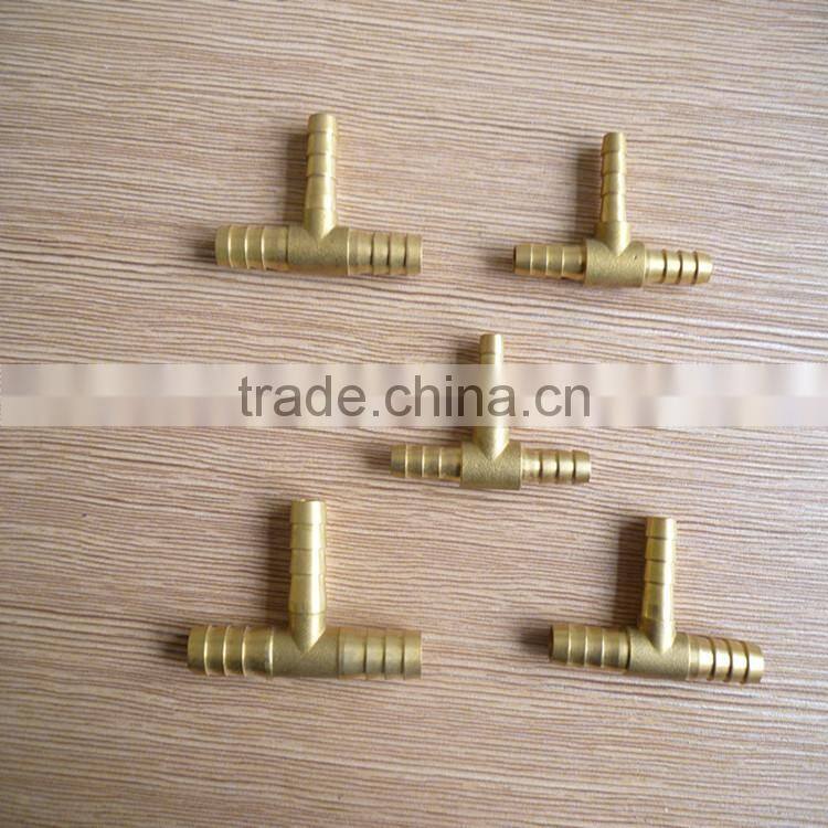 brass marterial ,brass y type hose barb 1/4',5/16',3/8',1/2', y type brass fittting