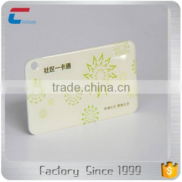 13.56MHz programmable waterproof epoxy RFID/ NFC smart key fobs tags cards for hotel