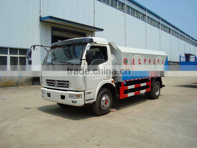 DFAC 4*2 small sealed rubbish truck for sale
