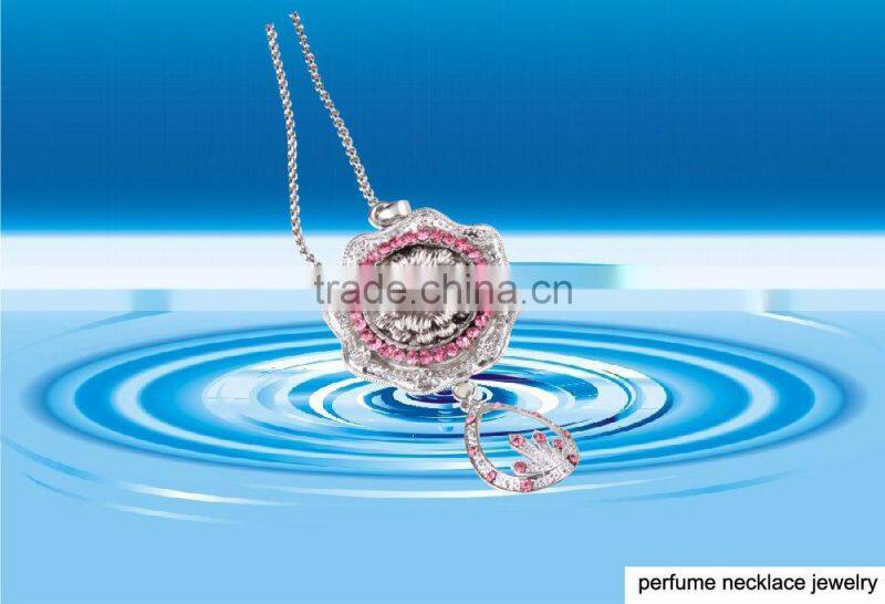 Medal Shape Jewelry Pendant Glass Perfume bottle jewelry