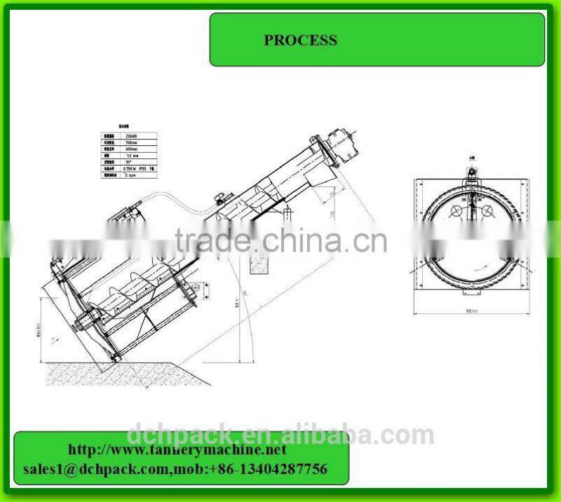 rotary drum screen for waste water treatment