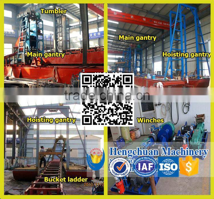 Gold Chain Bucket Dredge /Gold Wheel Bucket Dredge With Best Selling