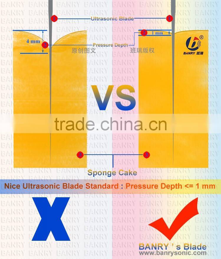 Hangzhou BANRY 20kHz Smooth cut Ultrasonic frozen food cutting machine