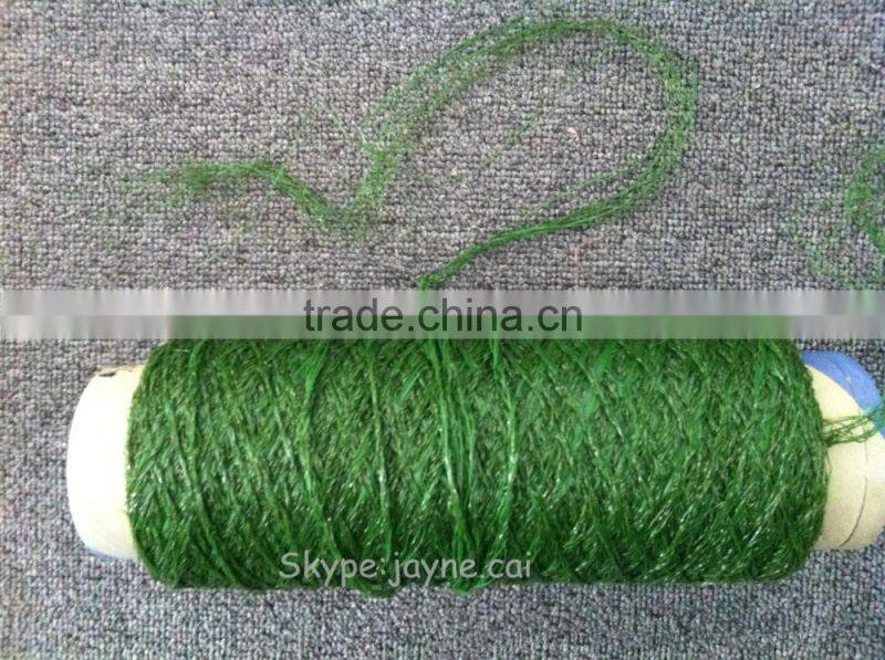 3300dtex PE artificial grass yarn green color