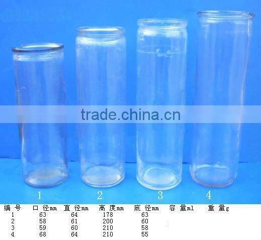 clear glass candle holder ( HLTH1172 )