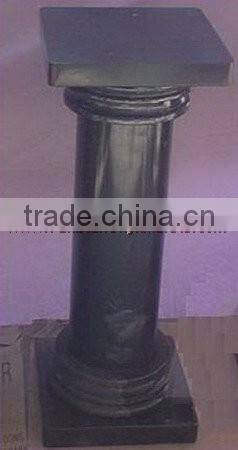 UNIQUE JET BLACK MARBLE PEDESTALS