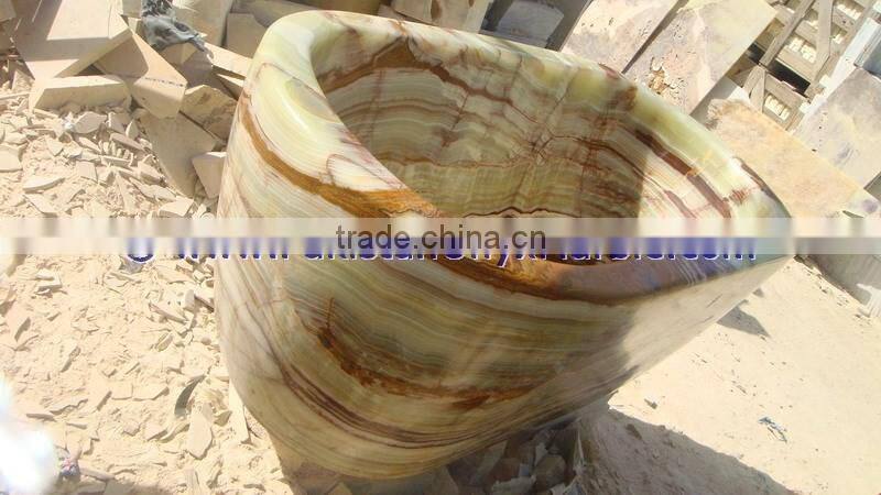 NATURAL COLOR UNIQUE DESIGN ONYX BATHTUBS COLLECTION