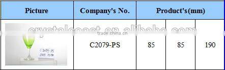 Wholesale hand made hot selling green color wine glass goblets