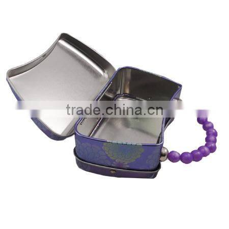 tin toy box with handle(I124)