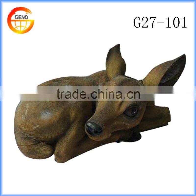 Home tabletop brown sitting deer decoration