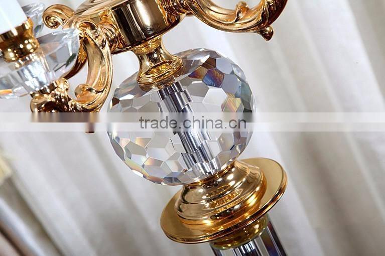 Clear K9 crystal lucky apple design white color lampshade floor lamp