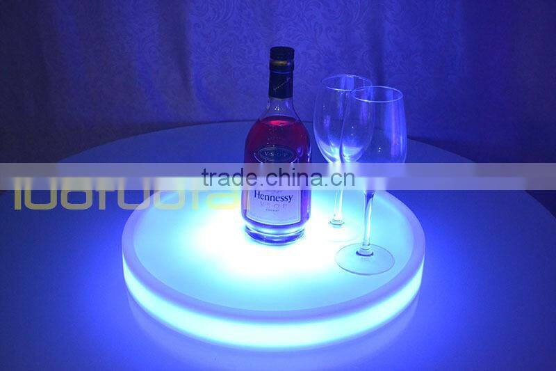 2015 New design Wine Glass Holder Tray Bar Serving Tray Led Bar Tray LTT-WB08C