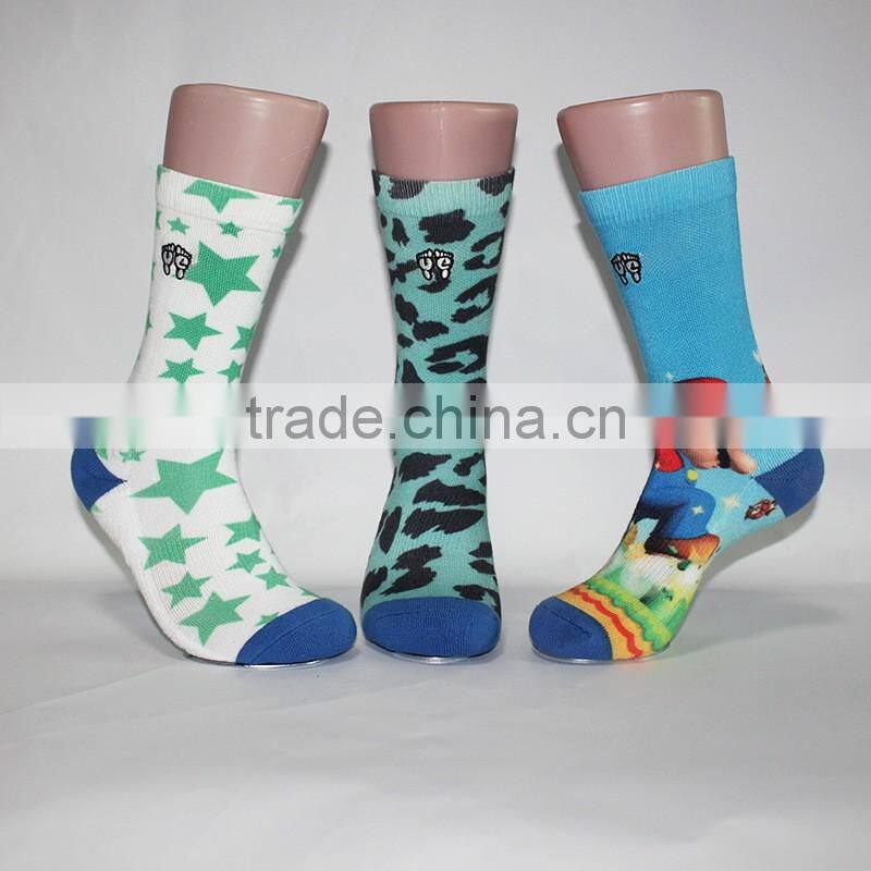 3D sublimation printing sock/adult 3d slipper socks