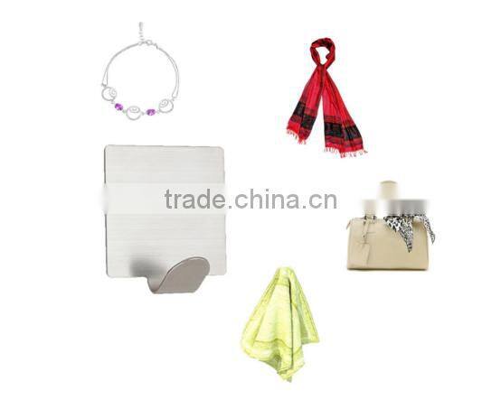 4 Pieces Stainless Steel 3M Adhesive Wall Hooks