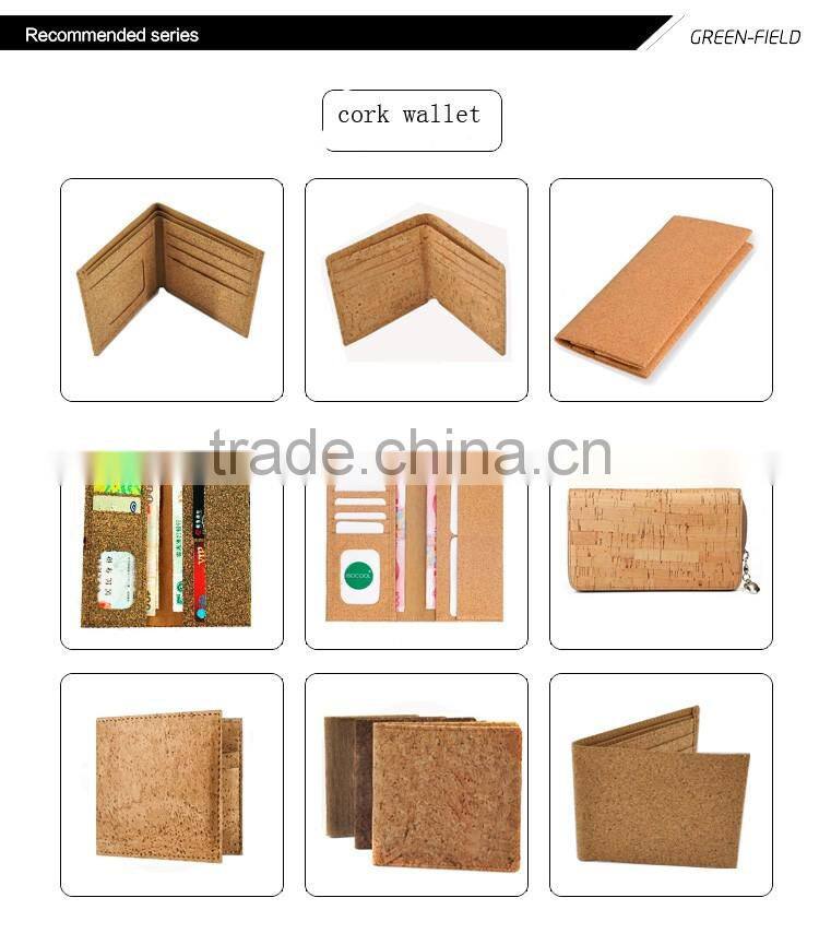 Newest Nature Cork material vegan cork hand tote bag with pocket