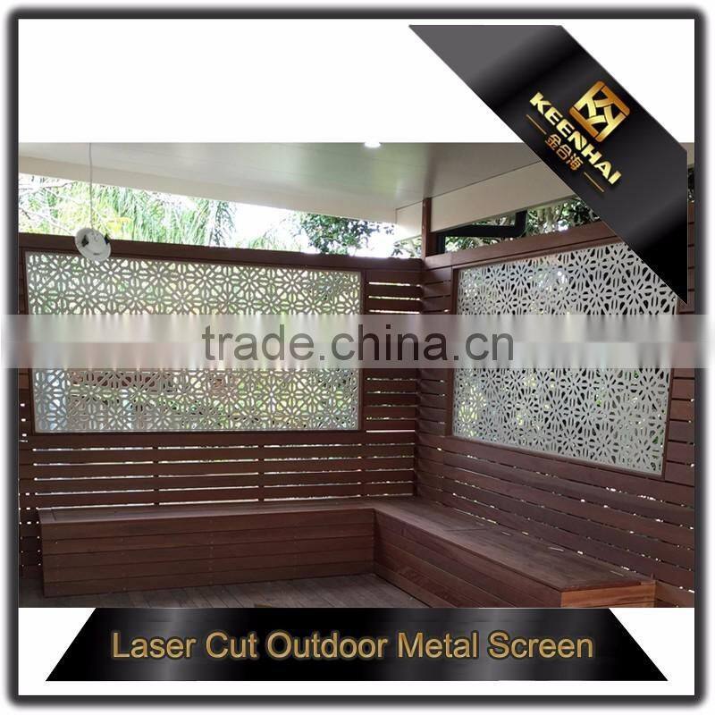 Villa Garden Decoration Powder Coated Cast Metal Aluminum Garden Privacy Fence