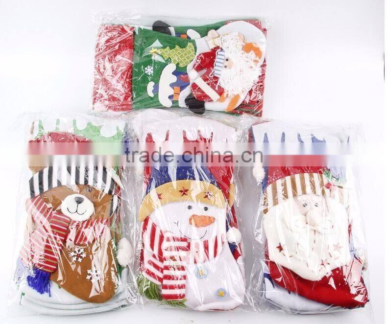 Hot Sale Christmas Decoration Supplies, Christmas Stockings For Decoration, Santa Claus Style Gift Bags For Christmas