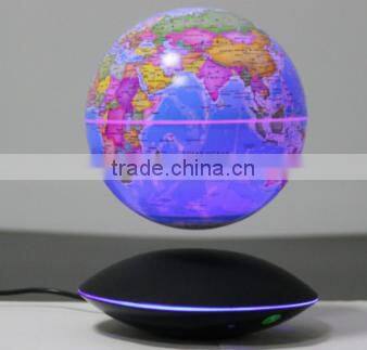 Cool Invention! Maglev Floating Global With Light Up Glow Stick