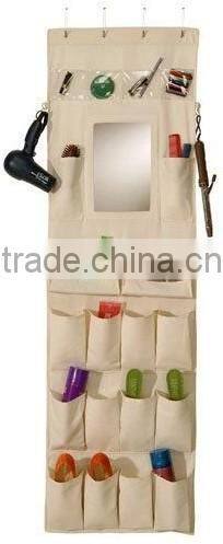 Over the door organizer with mirror/hanging organizer with mirror