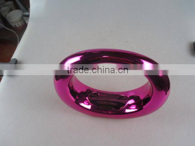 electroplated gold round ceramic vase