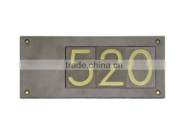 Door number plate home number plates hotel Doorplate