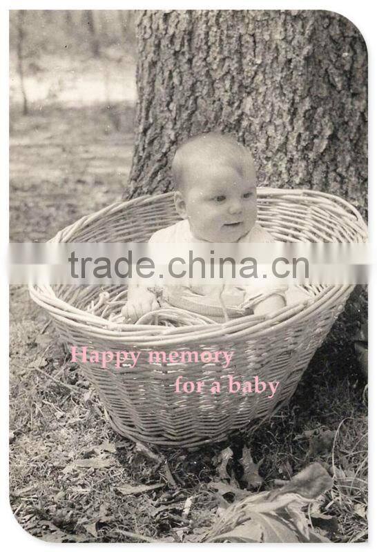 Eco-friendly willow mose basket & natural materail baby basket