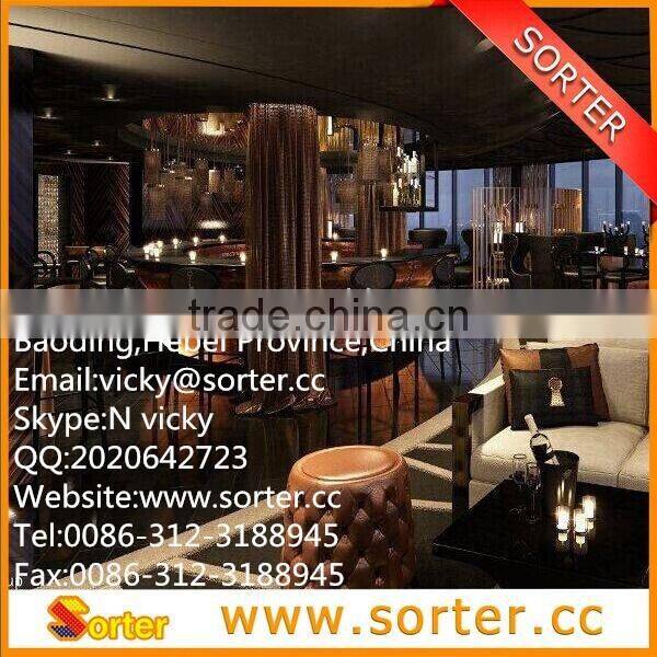 china supplier sequin metal blackout curtain for salon