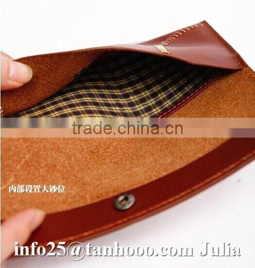 Sexy envelop leather wallet/ money clip/women folding purse