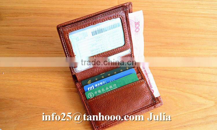 High quality genuine leather wallet/ travel wallet/men wallet
