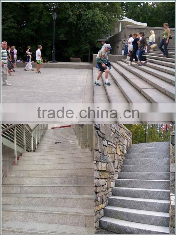 Jianfa dark grey G654 granite stair and step
