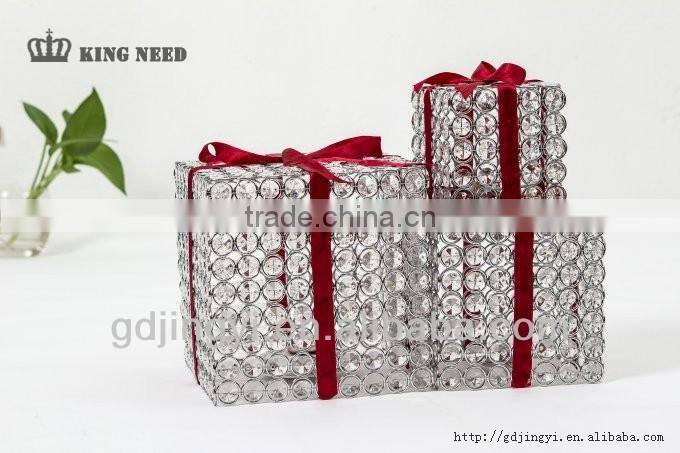 2014 Garden square gift box shape hanging LED string lights