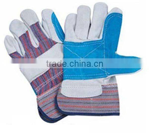 Industry cow split leather working gloves for safety ZMR111